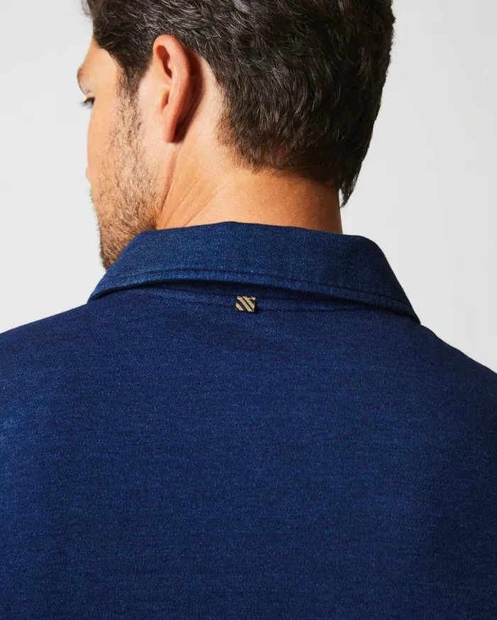 Polos Tees and Henleys Men Billy Reid Indigo Polo Dark Indigo