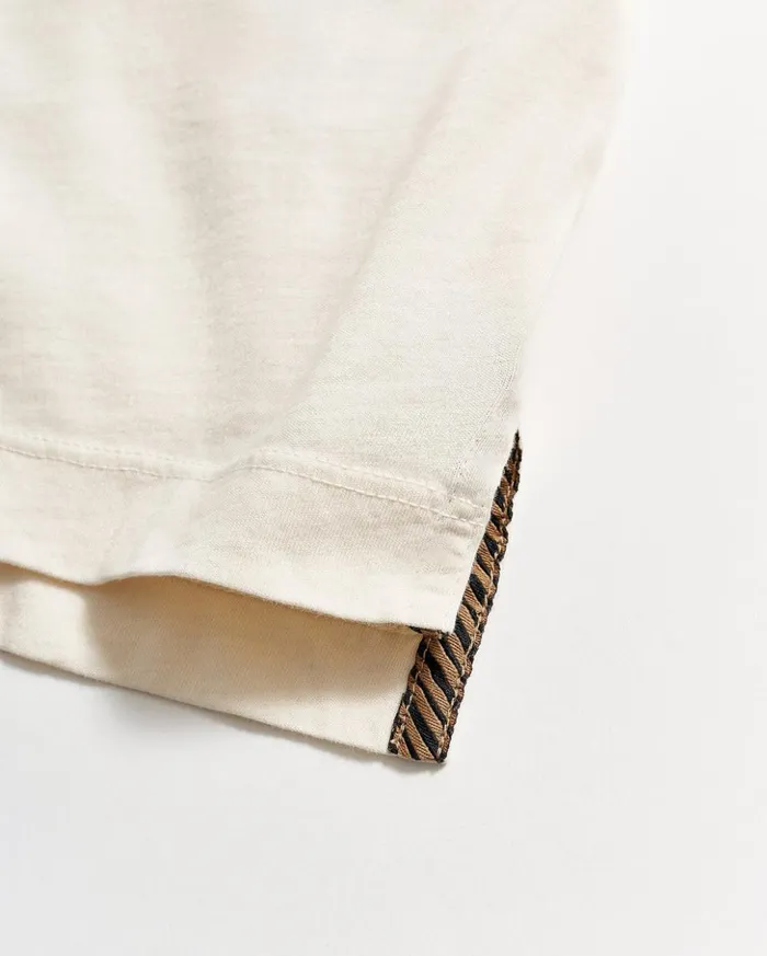 Polos Tees and Henleys Men Billy Reid Long Sleeve Pensacola Polo Tinted White