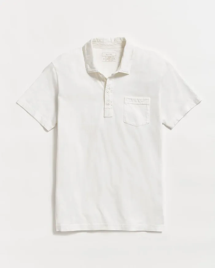 Polos Tees and Henleys Men Billy Reid Pensacola Polo White