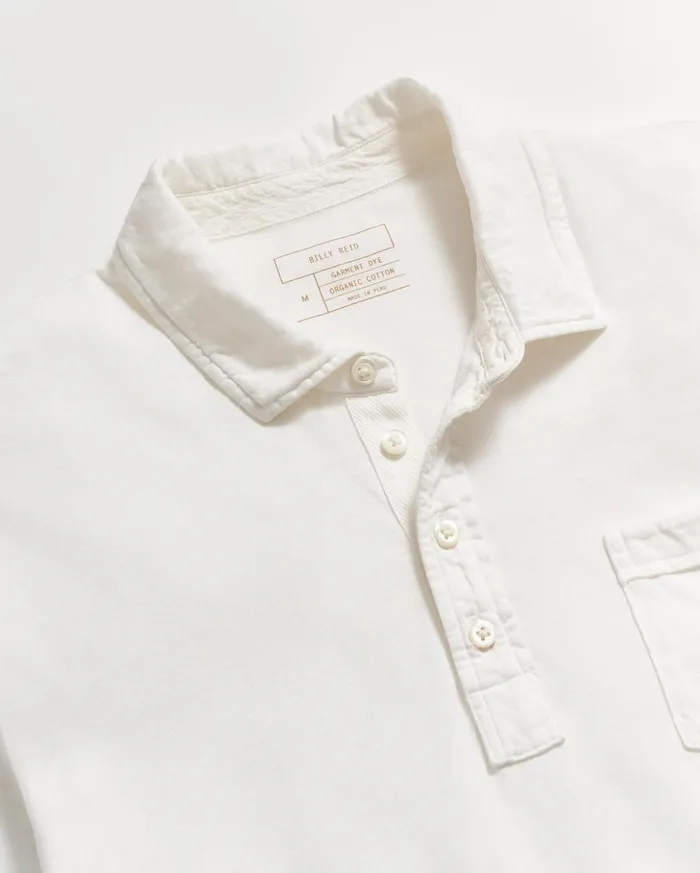 Polos Tees and Henleys Men Billy Reid Pensacola Polo White