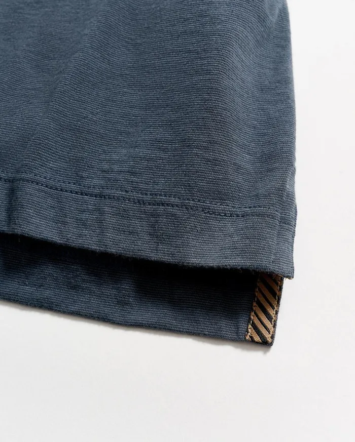 Polos Tees and Henleys Men Billy Reid Stripe Pensacola Polo Navy