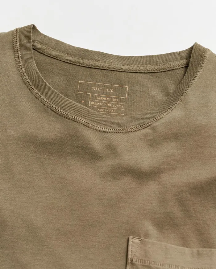 Polos Tees and Henleys Men Billy Reid Washed Tee Moss