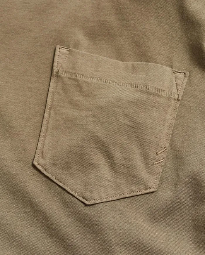 Polos Tees and Henleys Men Billy Reid Washed Tee Moss