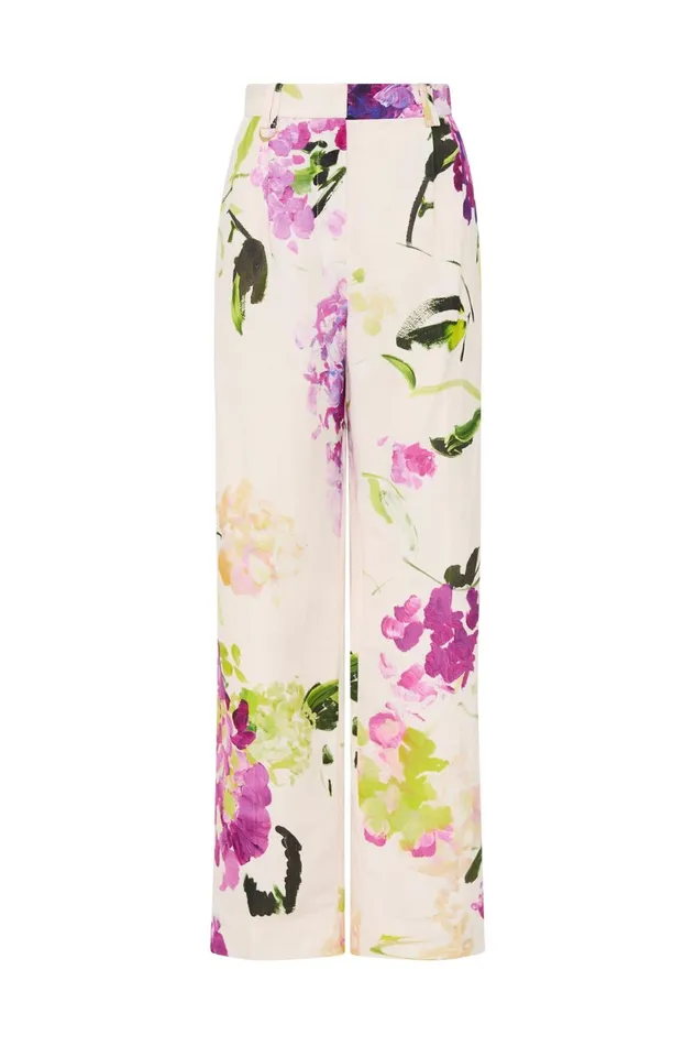 Portray Relaxed Pant Wild Hydrangea Women Aje Pants