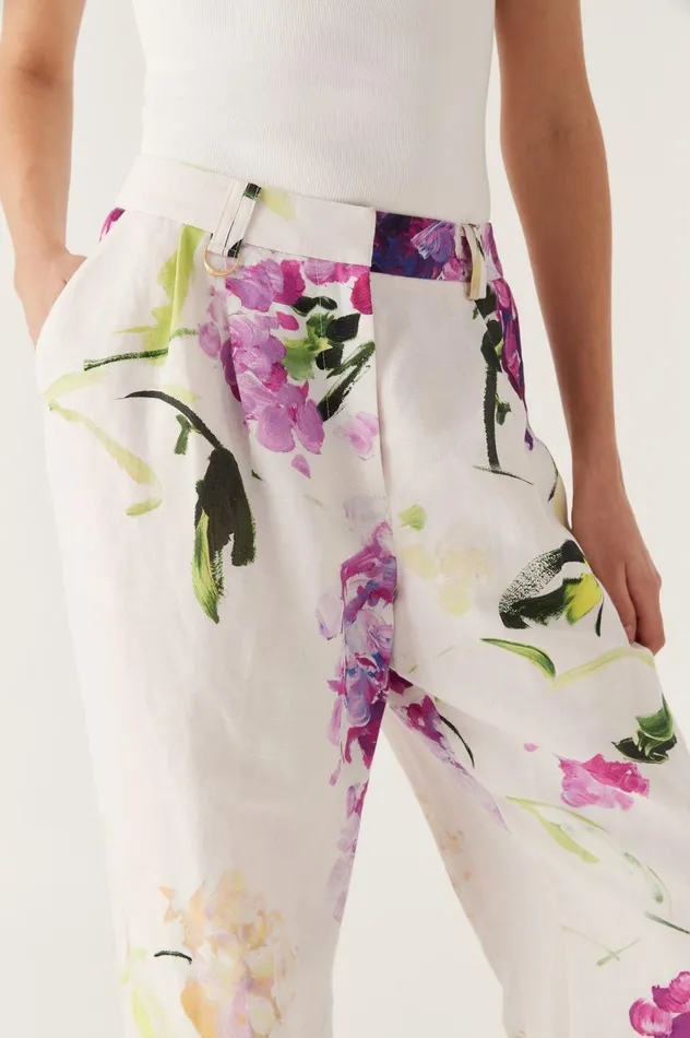 Portray Relaxed Pant Wild Hydrangea Women Aje Pants