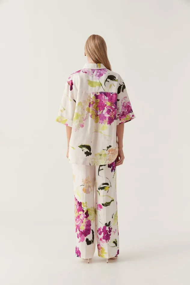 Portray Relaxed Pant Wild Hydrangea Women Aje Pants