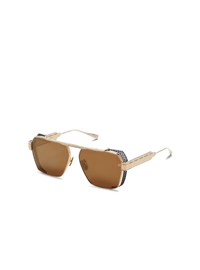 Premier Sunglasses Gold WomenMen Balmain Eyewear