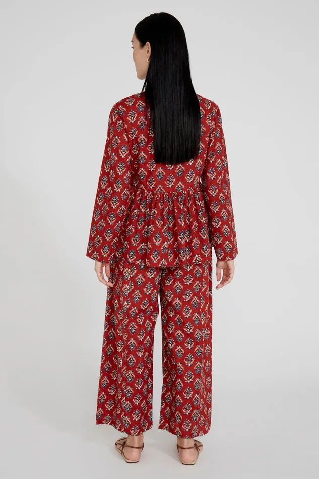 Priya Set Crimson Women Chan Luu Loungewear