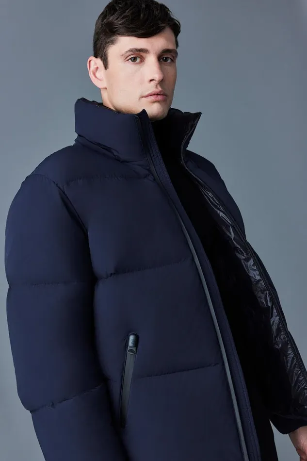 Puffer Men Mackage KENT Stretch Matt Down Jacket With Hood Black Puffer Men Mackage KENT Stretch Matt Down Jacket With Hood Black