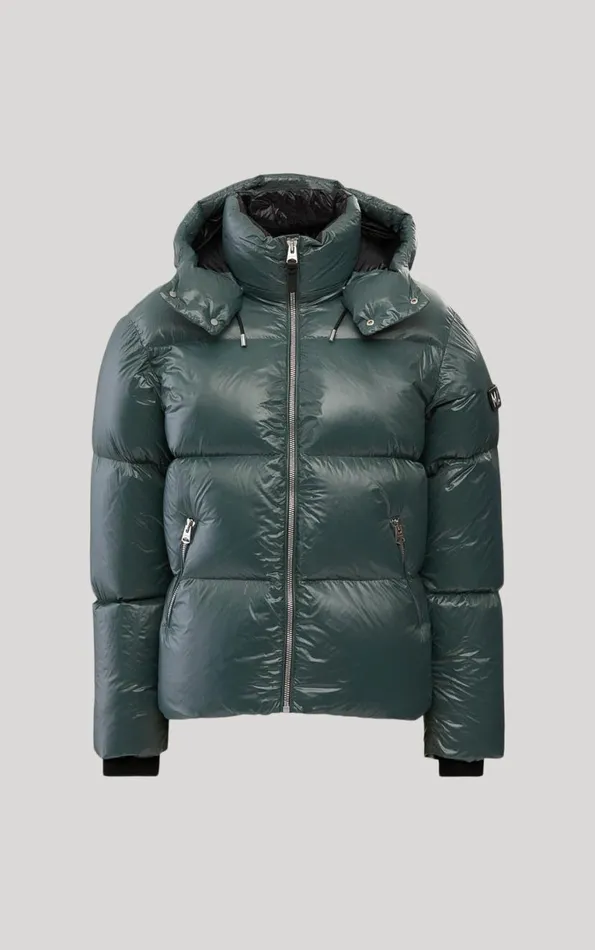Puffer Men Mackage KENTZ Lustrous Down Jacket With Hood White