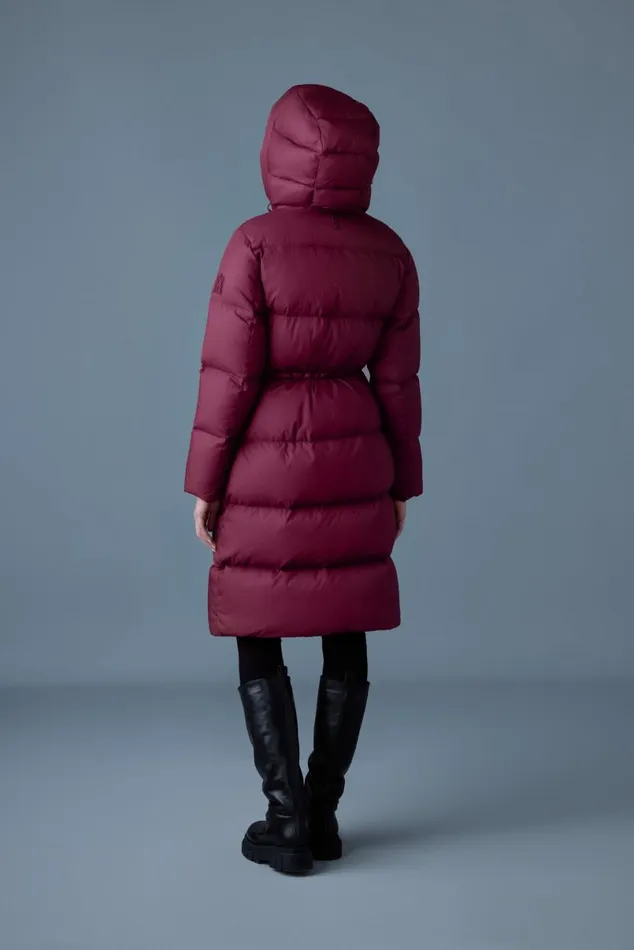 Puffers Women Mackage ISHANISW Softwash Long Down Coat With Hood Black