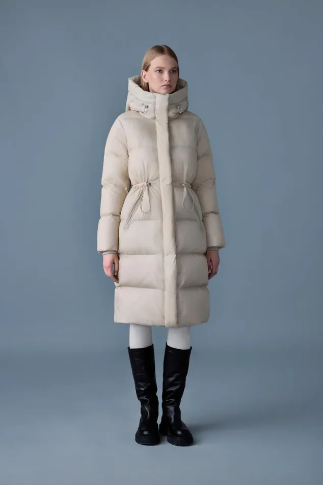 Puffers Women Mackage ISHANISW Softwash Long Down Coat With Hood Black Puffers Women Mackage ISHANISW Softwash Long Down Coat With Hood Black