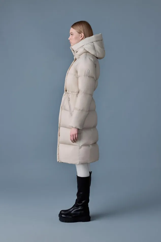 Puffers Women Mackage ISHANISW Softwash Long Down Coat With Hood Black Puffers Women Mackage ISHANISW Softwash Long Down Coat With Hood Black