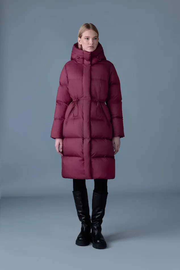 Puffers Women Mackage ISHANISW Softwash Long Down Coat With Hood Black Puffers Women Mackage ISHANISW Softwash Long Down Coat With Hood Black