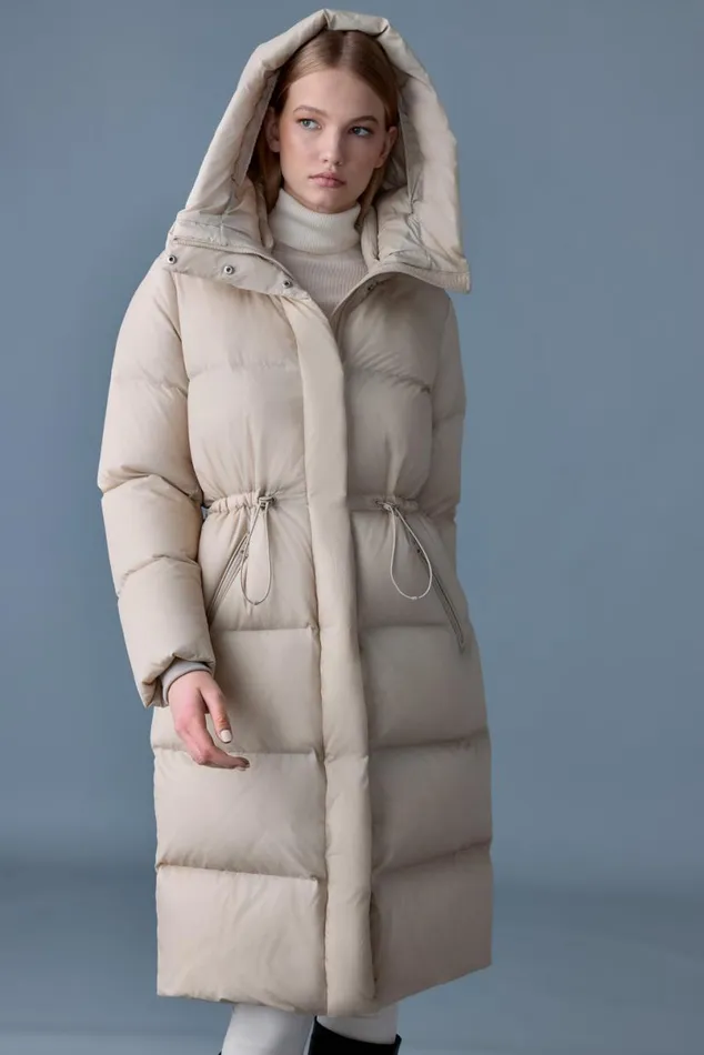 Puffers Women Mackage ISHANISW Softwash Long Down Coat With Hood Black Puffers Women Mackage ISHANISW Softwash Long Down Coat With Hood Black