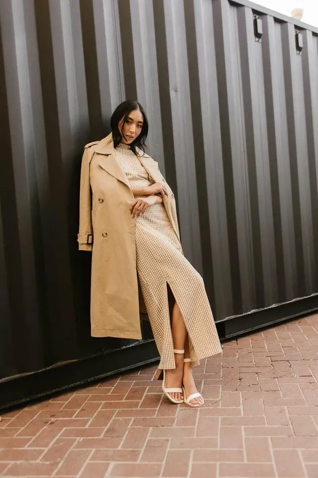 Rachel Trench Coat In Tan Tan Women Bohme Outerwear