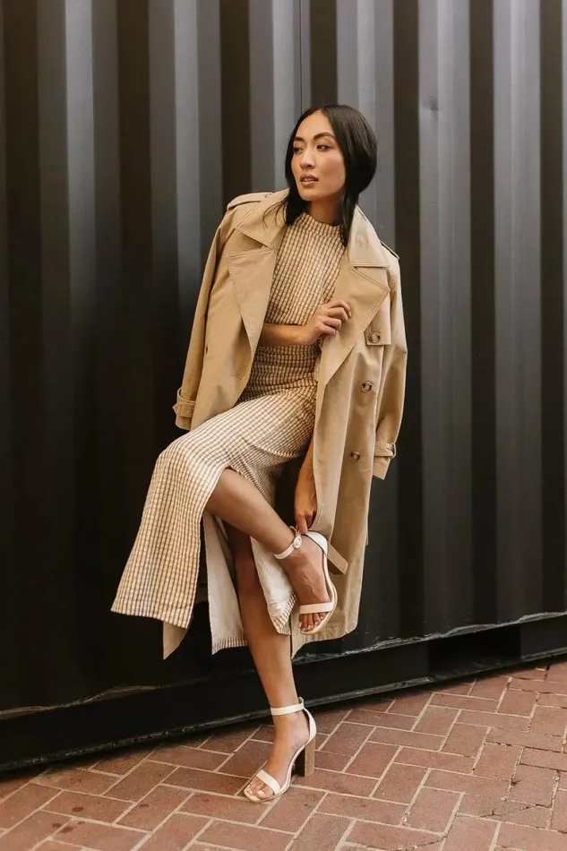 Rachel Trench Coat In Tan Tan Women Bohme Outerwear