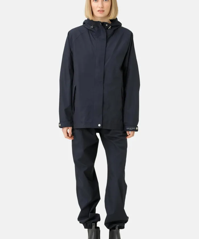Rain Jacket 8211 Dark Indigo Rainwear Ilse Jacobsen Raincoats