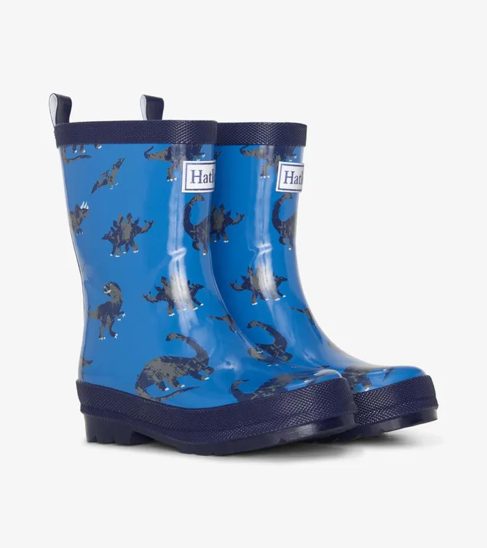 Rainwear BoysBaby and Toddler Hatley Boys Dinosaur Shiny Rain Boots