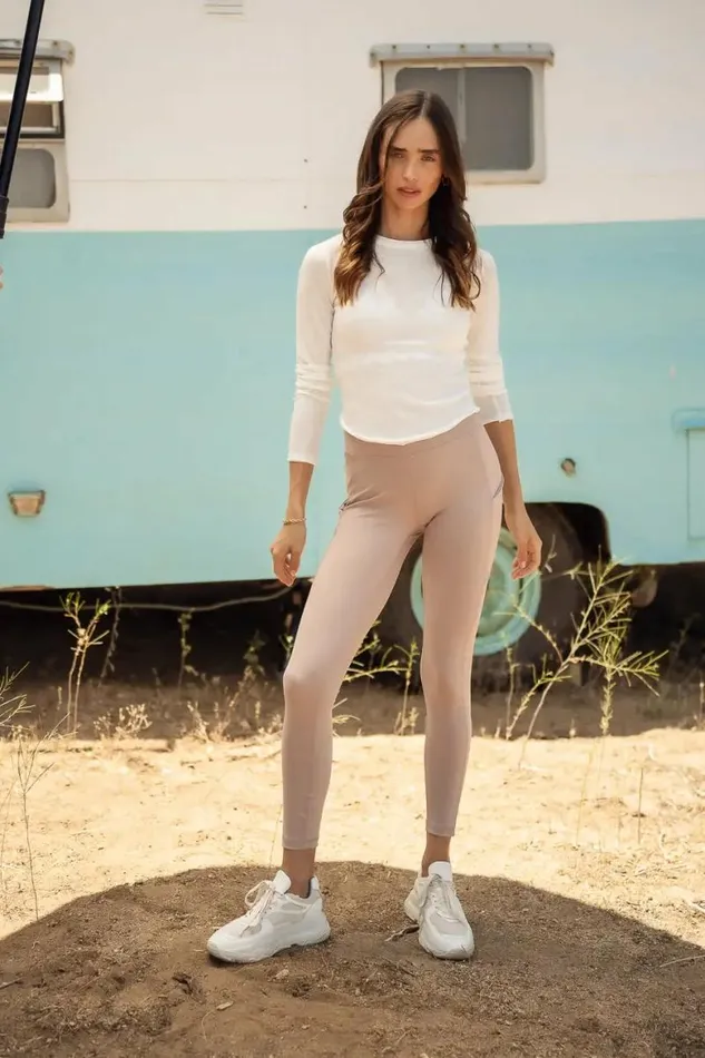 Reign Active Leggings In Mauve Mauve Women Bohme Loungewear