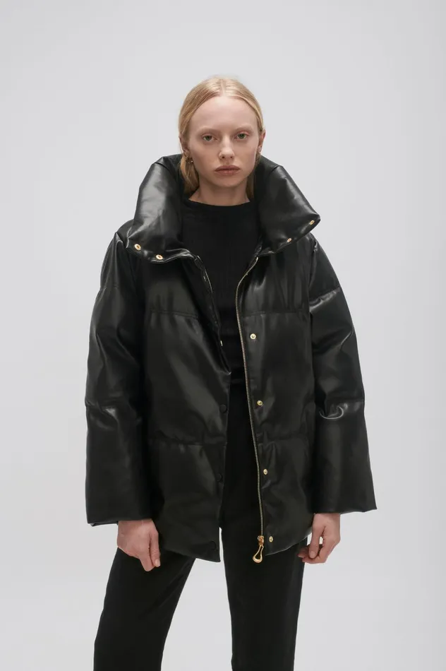 Roamer Puffer Jacket Black Women Aje Blazers Jackets 038 Coats