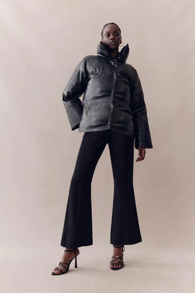 Roamer Puffer Jacket Black Women Aje Blazers Jackets 038 Coats