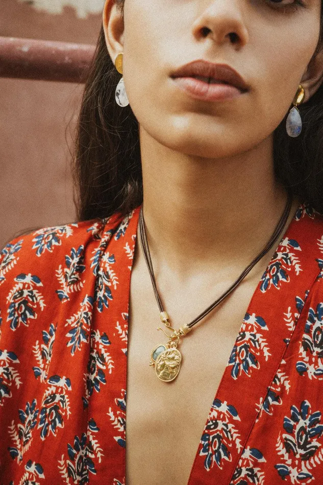 Roma Charm Necklace Emerald Mix Women Chan Luu Necklaces