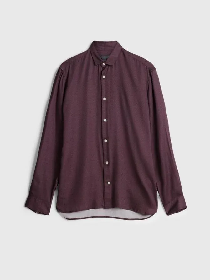 ROSS SHIRT Dark Plum Clothing John Varvatos Shirts