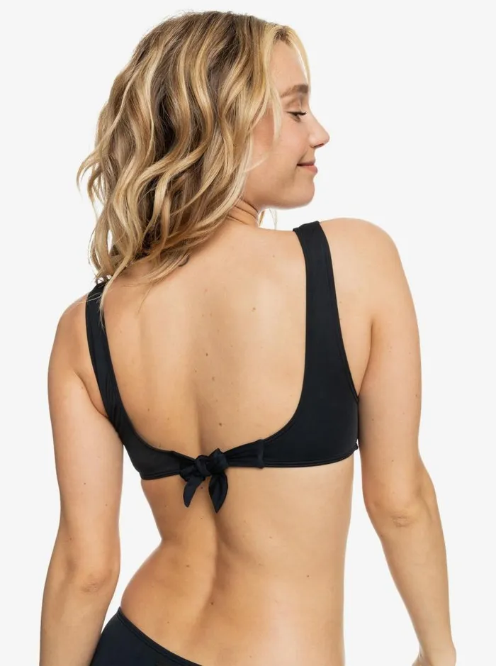Roxy Bikini Tops Beach Classics Elongated Triangle Bikini Top Anthracite 8211 Women Roxy Bikini Tops Beach Classics Elongated Triangle Bikini Top Anthracite 8211 Women