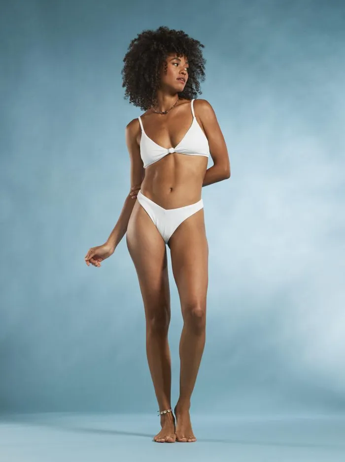 Roxy Bikinis Roxy Love The Surf Knot Bikini Top Bright White 8211 Women