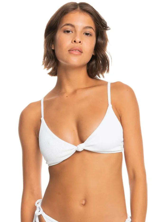 Roxy Bikinis Roxy Love The Surf Knot Bikini Top Bright White 8211 Women