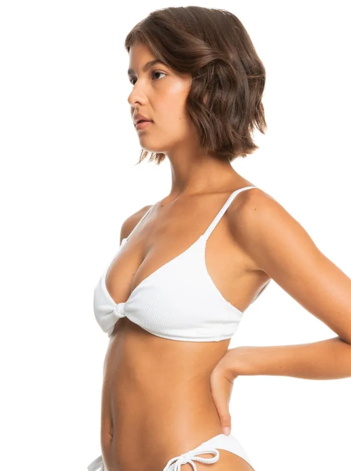 Roxy Bikinis Roxy Love The Surf Knot Bikini Top Bright White 8211 Women