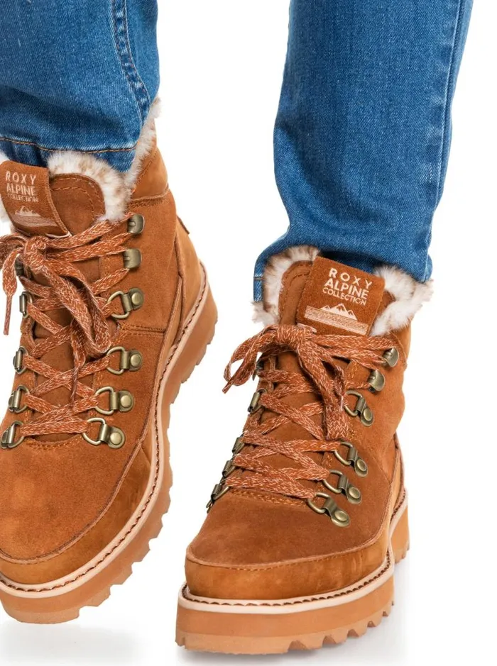 Roxy Boots Sadie LaceUp Boots Chestnut Brown 8211 Women Roxy Boots Sadie LaceUp Boots Chestnut Brown 8211 Women