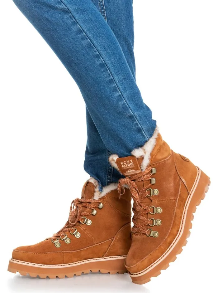 Roxy Boots Sadie LaceUp Boots Chestnut Brown 8211 Women Roxy Boots Sadie LaceUp Boots Chestnut Brown 8211 Women
