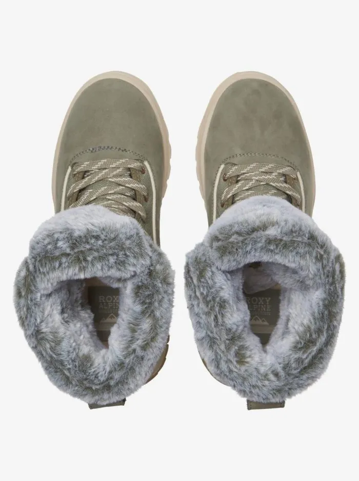 Roxy Boots Yuma LaceUp Boots Olive 8211 Women Roxy Boots Yuma LaceUp Boots Olive 8211 Women