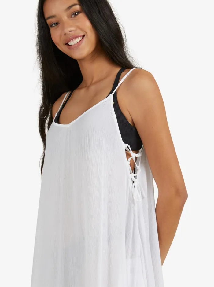 Roxy Cover Ups Beachy Vibes Solid Beach CoverUp Dress Bright White 8211 Women Roxy Cover Ups Beachy Vibes Solid Beach CoverUp Dress Bright White 8211 Women