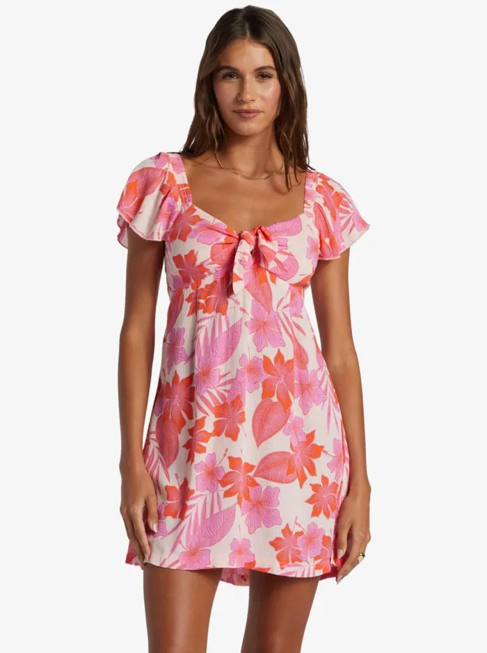 Roxy Dresses Oceanview Mini Dress Pale Dogwood Lhibiscus 8211 Women