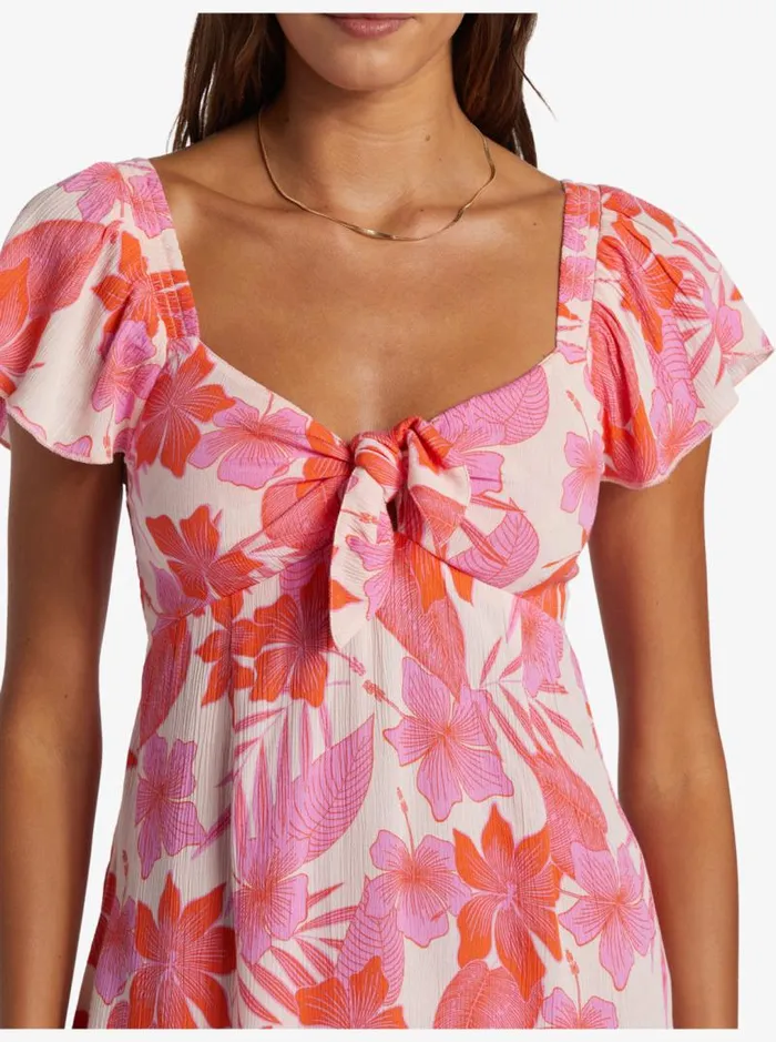 Roxy Dresses Oceanview Mini Dress Pale Dogwood Lhibiscus 8211 Women Roxy Dresses Oceanview Mini Dress Pale Dogwood Lhibiscus 8211 Women