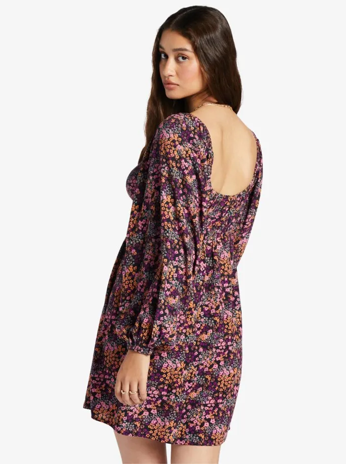 Roxy Dresses Sweetest Shores Puff Sleeve Dress Anthracite Floral Daze 8211 Women Roxy Dresses Sweetest Shores Puff Sleeve Dress Anthracite Floral Daze 8211 Women
