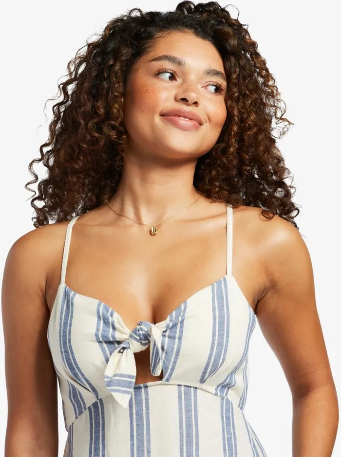 Roxy Dresses Sweetest Step Midi Dress Bayside Stripe 8211 Women
