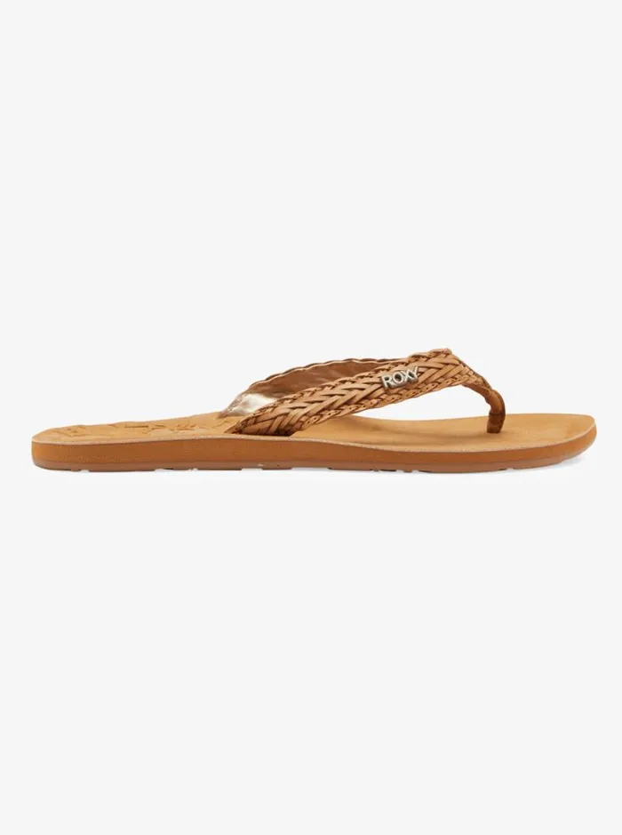 Roxy Flip Flops Lili Fashion Sandal Light Brown 8211 Women