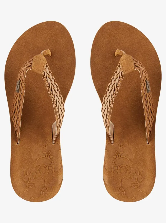 Roxy Flip Flops Lili Fashion Sandal Light Brown 8211 Women