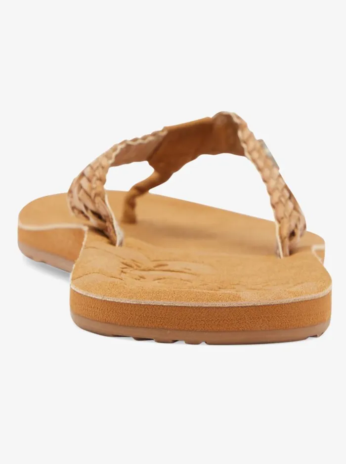Roxy Flip Flops Lili Fashion Sandal Light Brown 8211 Women
