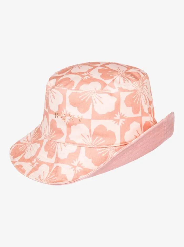 Roxy Hats Jasmine Paradise Reversible Bucket Hat Pale Dogwood Sun Clik 8211 Women