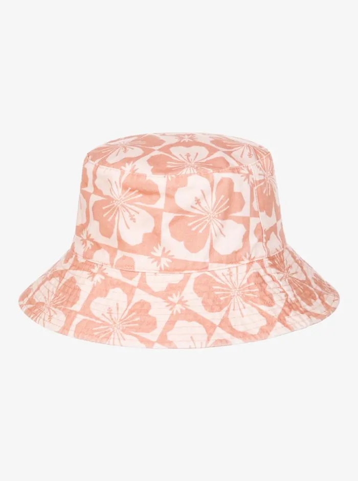 Roxy Hats Jasmine Paradise Reversible Bucket Hat Pale Dogwood Sun Clik 8211 Women