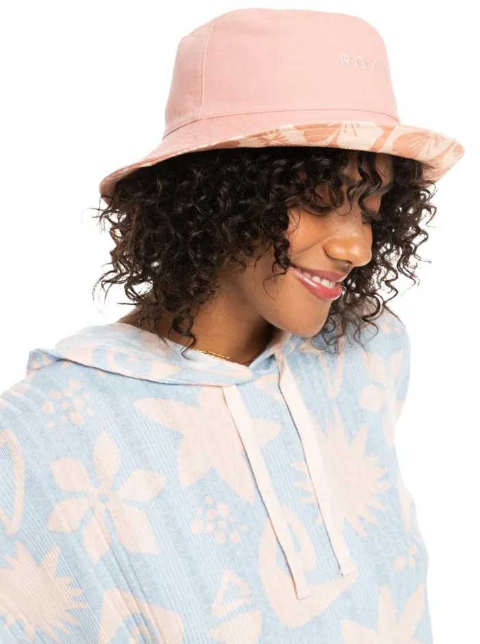 Roxy Hats Jasmine Paradise Reversible Bucket Hat Pale Dogwood Sun Clik 8211 Women