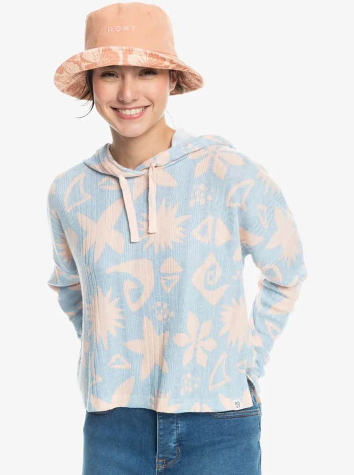 Roxy Hats Jasmine Paradise Reversible Bucket Hat Pale Dogwood Sun Clik 8211 Women