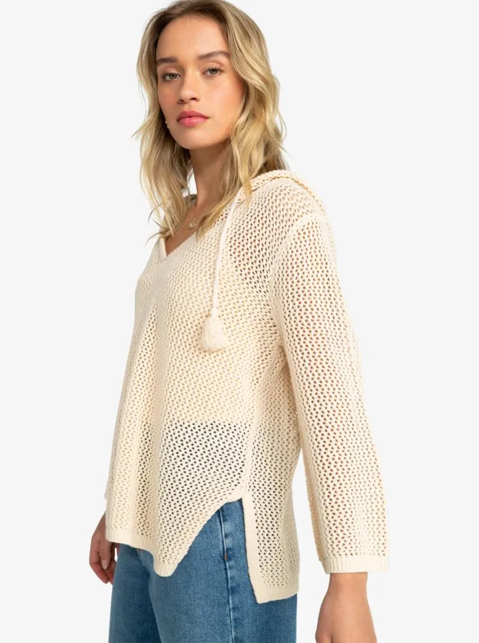 Roxy Jackets After Beach Break Poncho Hoodie Tapioca 8211 Women Roxy Jackets After Beach Break Poncho Hoodie Tapioca 8211 Women
