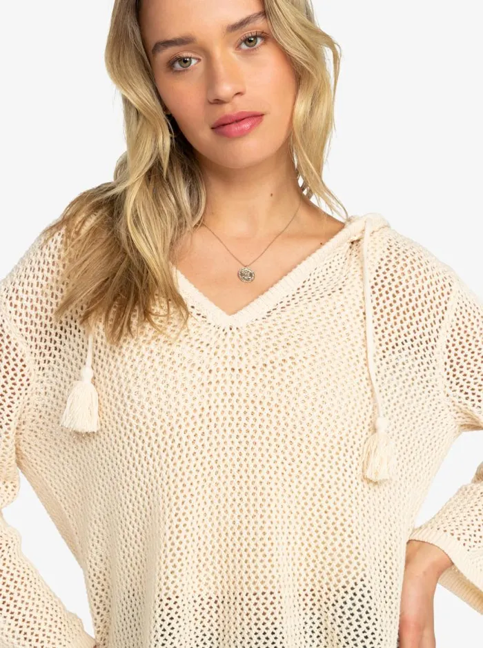 Roxy Jackets After Beach Break Poncho Hoodie Tapioca 8211 Women Roxy Jackets After Beach Break Poncho Hoodie Tapioca 8211 Women