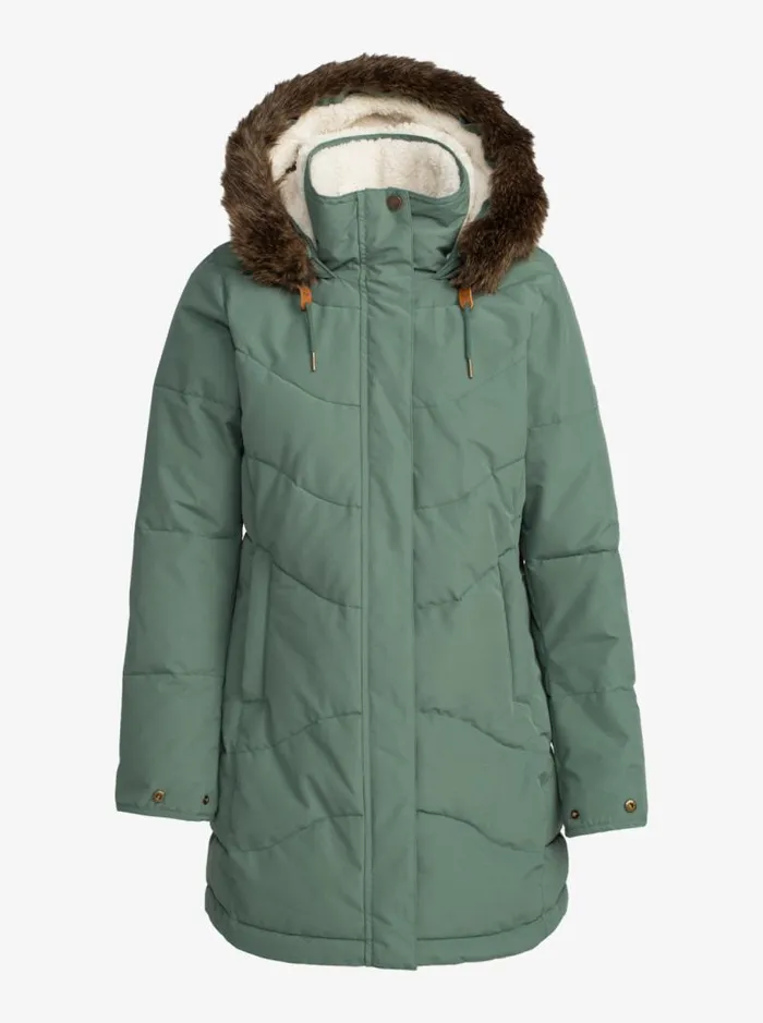 Roxy Jackets Ellie Longline Winter Jacket Dark Forest 8211 Women Roxy Jackets Ellie Longline Winter Jacket Dark Forest 8211 Women